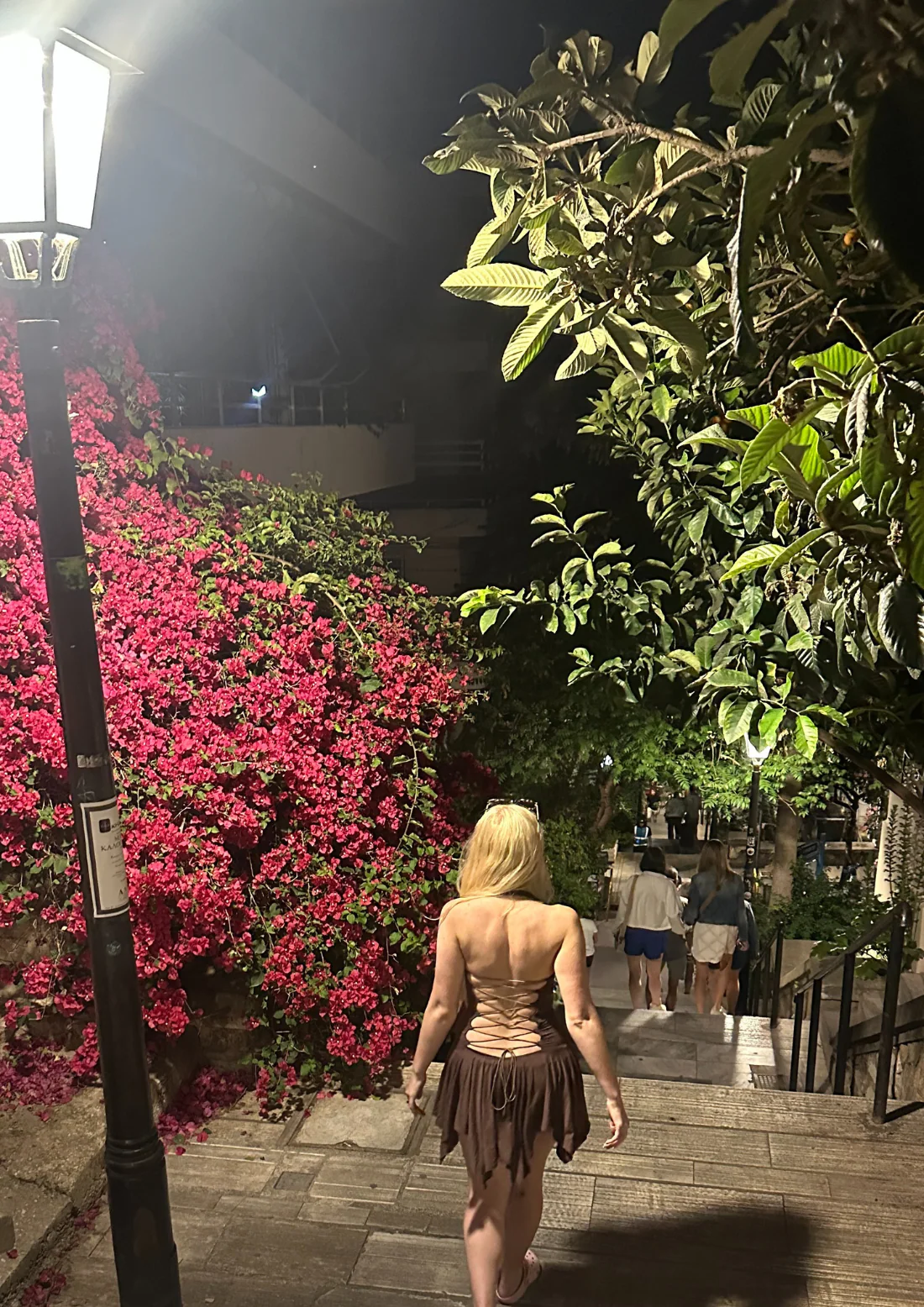 The Lola Lace Up Dress In Mocha - Image 7